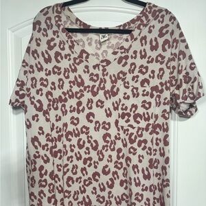 Sew in love leopard print top